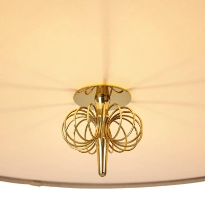 Afbeelding van Gubi hanglamp A1967, messing, Canvas kap, verstelbaar