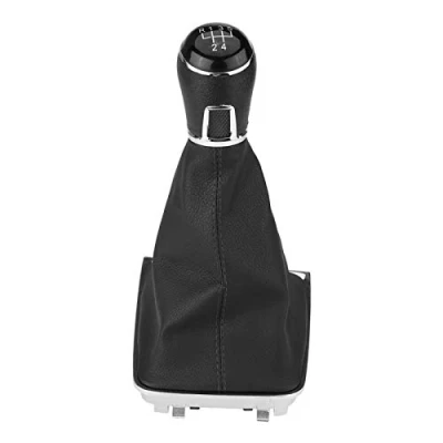 Afbeelding van 5 versnellingen auto versnellingspookknop + Gaiter hoes voor Golf 7 MK7 2013 2017