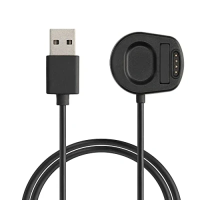 Afbeelding van kwmobile USB oplaadkabel geschikt voor Suunto 7 kabel Laadkabel smartwatch in zwart