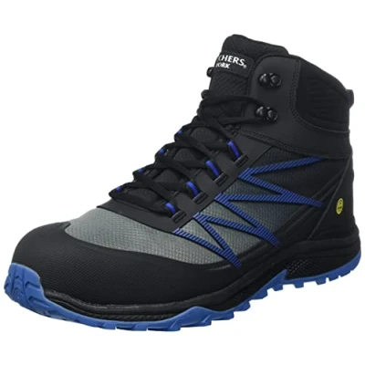 Afbeelding van Skechers Puxal Firmle Esd Composite Safey Toe Shoe Veiligheidsschoenen voor heren, Zwart Blauw