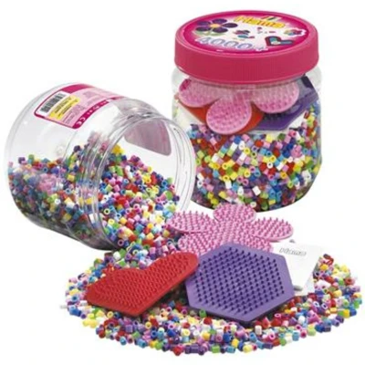 Afbeelding van Hama Ton 4000 Strijkkralen Pink 2051