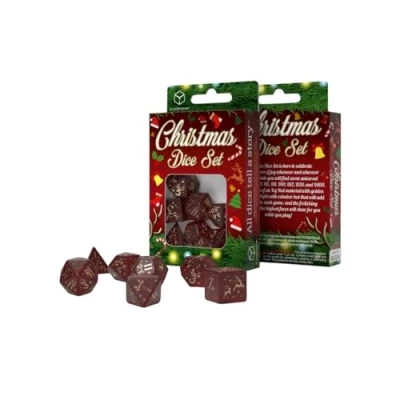 Afbeelding van Q Workshop kerst dobbelstenen set (7)