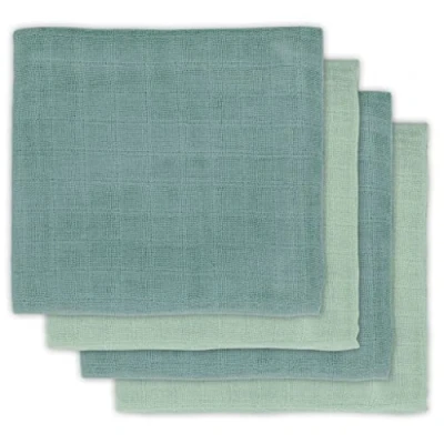 Afbeelding van Jollein Hydrofiele Doek Small 70x70cm Bamboe Katoen Ash Green 4 Stuks
