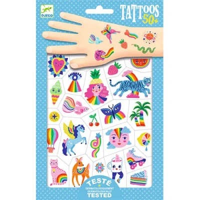 Afbeelding van Djeco tattoos regenboog