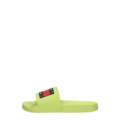 Afbeelding van Tommy Jeans FLAG POOL Slide Badslippers, Dames, Maat: 41, Light citrus Kunststof