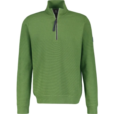 Afbeelding van Lerros Trui Effen Sweatpak 24d4402 612 Sage Green Mannen Maat XXL