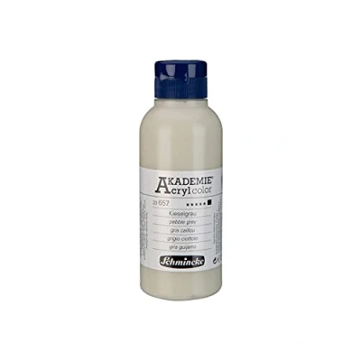 Afbeelding van Schmincke AKADEMIE® Acryl kleur, kiezelgrijs 250 ml, 23657027, acrylverf voor kunstenaars, glanzend, zeer lichtecht en cadmiumvrij, acrylverf, gemengde media.