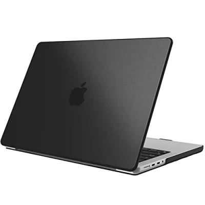 Afbeelding van Fintie Hoes compatibel met MacBook Pro 14 inch (2021 vrijlating), A2442 M1 Pro/Max, ultradun, glad, harde schaal, beschermhoes, snap case, Retina, zwart (mat)