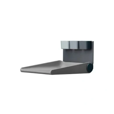 Afbeelding van Leander Wally Wickeltafel voor de muur, kleur dusty grey**