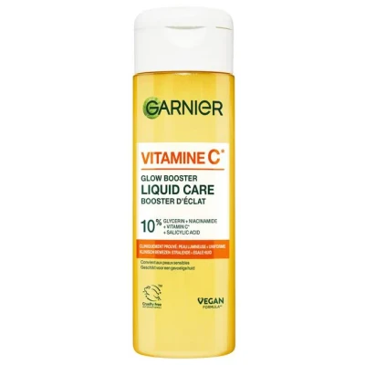 Afbeelding van Garnier Vitamine C* Brightening Liquid Care Met 10% [Glycerine, Niacinamide, en Salicylzuur] Voor een stralendere egalere huid 120 ml