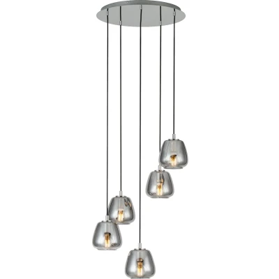 Afbeelding van EGLO Albarino Hanglamp 5 lichts Ø55,5 cm E27 glas