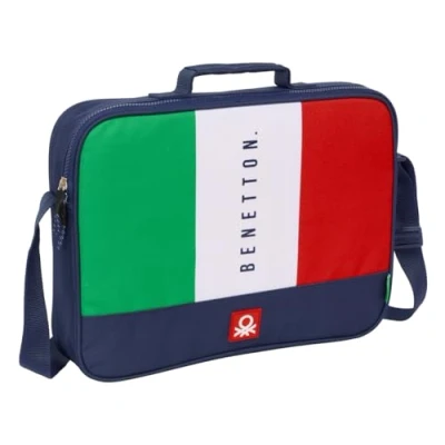 Afbeelding van Schooltas Benetton Flag Marineblauw 38 x 28 6 cm