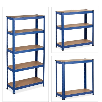 Afbeelding van Relaxdays Stellingkast metaal 875 kg belastbaar opbergrek 5 etages legbordstelling