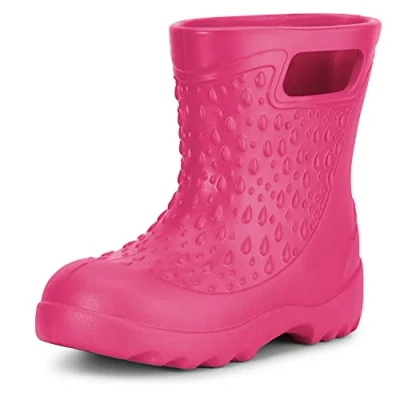Afbeelding van Ladeheid Kinder Regenlaarzen Gevoerd en Waterdicht Vederlicht EVA LA DW KidsSpring Roze 6108 34/35