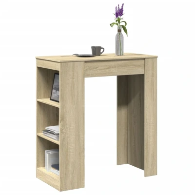 Afbeelding van vidaXL Bartafel met rekken 95x47x103,5 cm hout sonoma eikenkleur