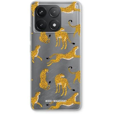Afbeelding van Case Company® hoesje geschikt voor Xiaomi Redmi K70 Luipaard Soft Cover Telefoonhoesje Bescherming aan alle Kanten en Schermrand