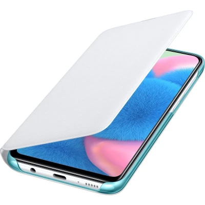 Afbeelding van Samsung Galaxy A30s Wallet Case Boek hoesje Origineel Wit