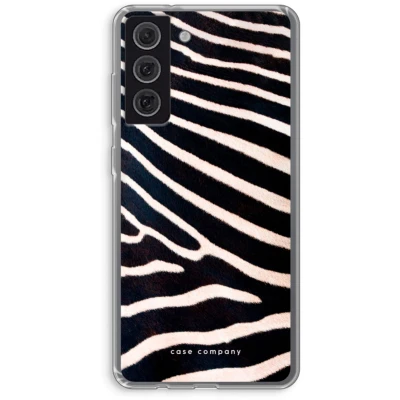 Afbeelding van hoesje geschikt voor Samsung Galaxy S21 FE Zebra Soft Cover Telefoonhoesje Bescherming aan alle Kanten en Schermrand