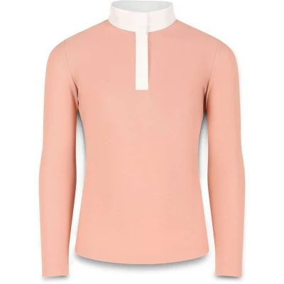 Afbeelding van Kentucky Horsewear Wedstrijdshirt Sammy Meisjes Lange Mouw Oud Roze Maat 116 Ademend &amp; Elastisch
