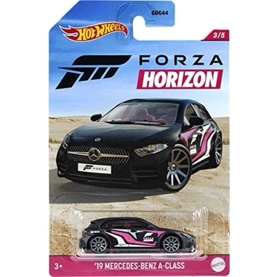 Afbeelding van Hot Wheels Mercedes Benz A klasse voertuig in schaal 1:64, cadeau voor verzamelaars en kinderen vanaf 3 jaar