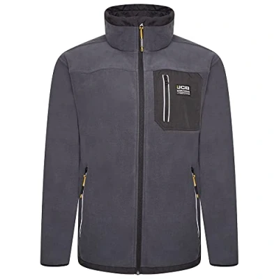 Afbeelding van JCB Trade Steel Full Zip Fleece Fleecejack voor heren Werkfleece Fleecejassen Herenkleding, Blauw