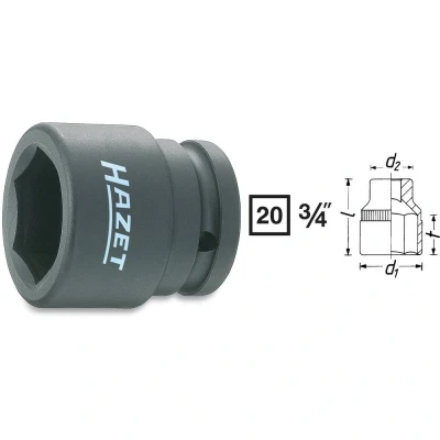 Afbeelding van HAZET 1000S 19 Kracht dopsleutelinzet 3/4 (20 mm)