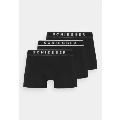 Afbeelding van Schiesser boxershorts heren, zwart.