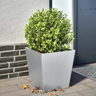 Afbeelding van vidaXL Plantenbank 40x40x40 cm gegalvaniseerd staal