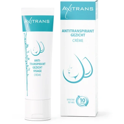 Afbeelding van Axitrans Gezichtscreme Tube 50ml Anti transpirant creme voor gezicht, tegen overmatig zweten, tot 10 dagen effectief