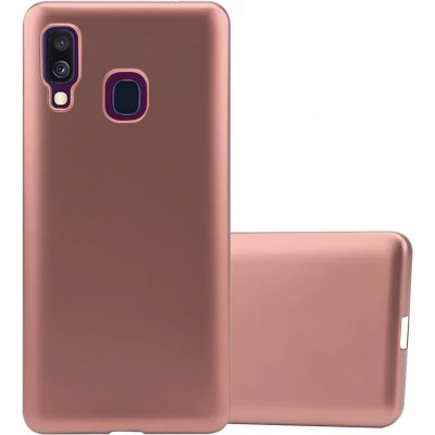 Afbeelding van Cadorabo Hoesje geschikt voor Samsung Galaxy A40 in METALLIC ROSE GOUD Beschermhoes gemaakt van flexibel TPU silicone Case Cover