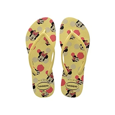 Afbeelding van Havaianas Slim Disney teenslippers voor dames, Citroengeel
