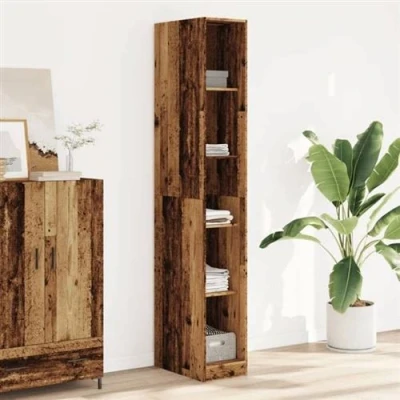Afbeelding van vidaXL Kledingkast 30x50x200 cm bewerkt hout oud