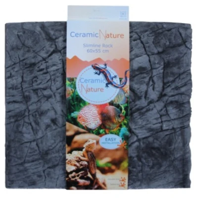 Afbeelding van Ceramicnature Cn Slimline Rock Oxford Grey Grijs Aquarium Achterwand 60x55 cm