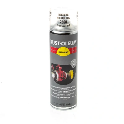 Afbeelding van Rust oleum hard hat transparante beschermlaag 500 ml, transparant, spuitbus