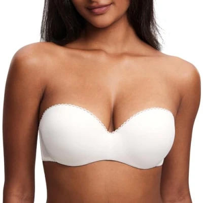 Afbeelding van Dobreva Damesbeha, gewatteerd, met beugel, push up, meerdere posities, Kokoswit