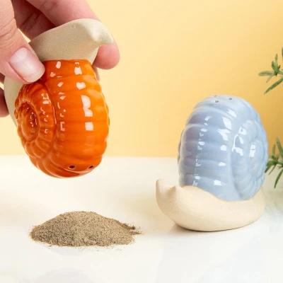 Afbeelding van DOIY Zout en Peper Set Woodland Slakjes keramiek