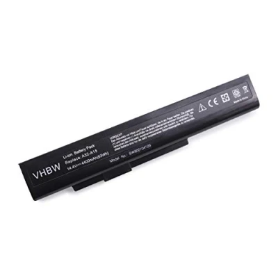 Afbeelding van vhbw 1 x batterij compatibel met Medion Erazer MD97768, MD97744, MD97886, MD97874, MD97958, MD97889 laptop (4400 mAh, 14,4 V, Li ION)
