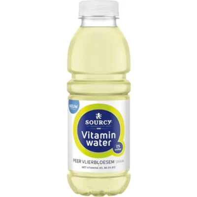 Afbeelding van Sourcy Vitaminwater Peer Vlierbes 6 x 50 cl
