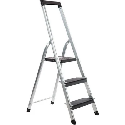 Afbeelding van TRAPLADDER ALUMINIUM 3 TREDEN POWER STEP