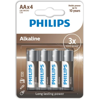 Afbeelding van PHILLIPS Philips Alkaline Batteries Aa Lr6 Pack 4
