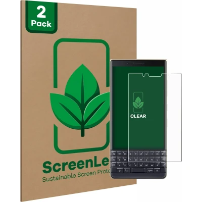 Afbeelding van ScreenLeaf Screenprotector voor BlackBerry Key2 LE Duurzame schermbescherming Folie Beschermfolie transparant (2 Stuks)