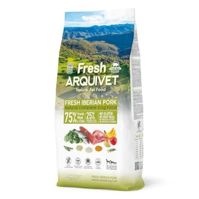 Afbeelding van ARQUIVET Fresh Iberian Pork and fish halfvochtig hondenvoer 10kg