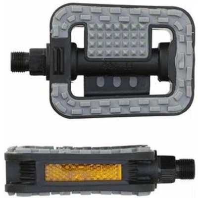 Afbeelding van platformpedalen anti slip stadsfiets 9/16 inch zwart