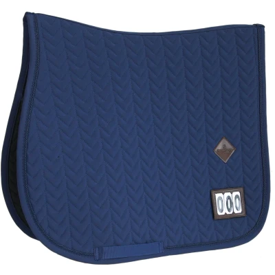 Afbeelding van Kentucky Horsewear Zadeldek Fishbone Competition Donkerblauw Veelzijdigheid Paard