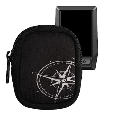 Afbeelding van kwmobile Case Compatible with Bosch Kiox / 300 Pouch for Bike GPS Navigational Compass White Black