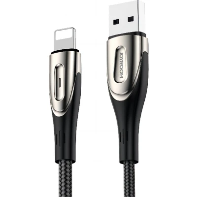 Afbeelding van Joyroom S M411 3A 2m USB A micro kabel met oplaadindicator zwart