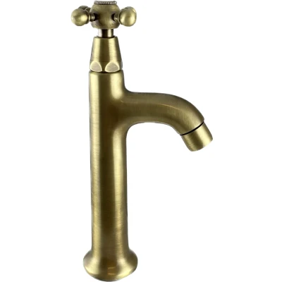 Afbeelding van PB klassieke fonteinkraan met sterknop koud water brons 1208855542