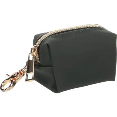 Afbeelding van Flamingo Distributeur pour Sac à déjections Mirko Vert foncé 8x5x5cm 1 Rouleau Inclus avec Fermeture éclair et Mousqueton