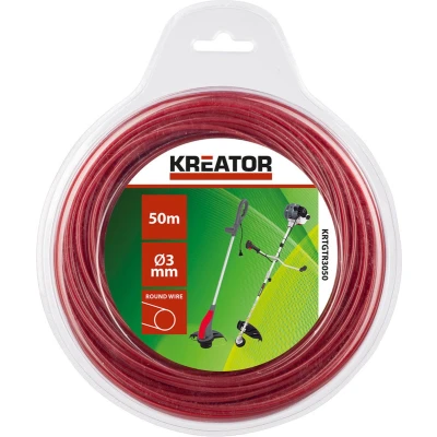 Afbeelding van Kreator KRTGTT3050 trimmerdraad gedraaid 50 m lengte 3mm diameter