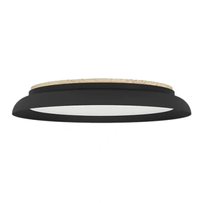 Afbeelding van EGLO Penjamo 1 Plafondlamp LED Ø 46,5 cm ZwartBruinWit Hout